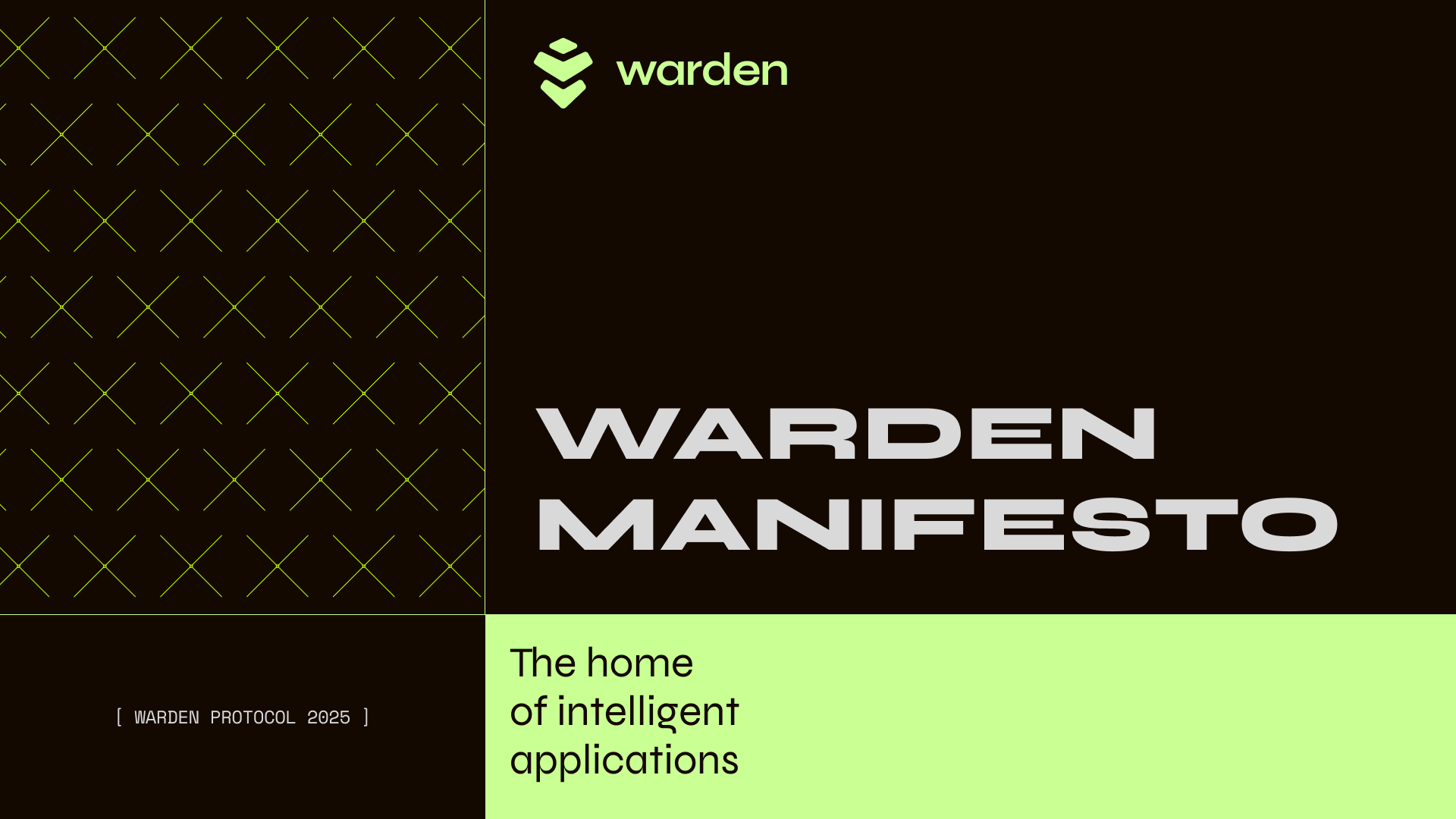 Warden manifesto: The home of Intelligent Applications